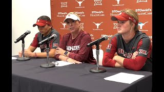 Oklahoma Softball: Coach Patty Gasso, Alyssa Brito, Kelly Maxwell Postgame Press Conference (Game 3)