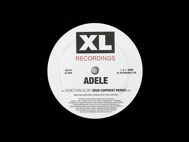 Adele - Hometown glory (High Contrast remix) 12