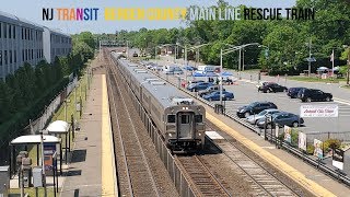 [4K 60FPS] NJT and NS with a Rare Rescue Train and A "Naked" Cab Car At Waldwick (5/19/19)