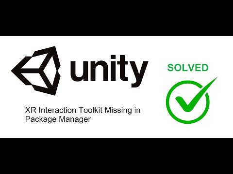 XR Interaction Toolkit Missing in Package Manager - Solved