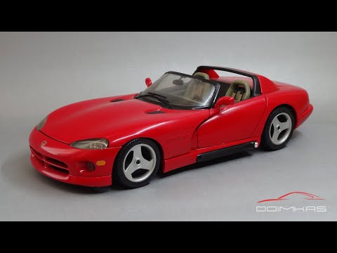 Dodge Viper RT/10 Roadster 1992 || Bburago - Made In Italy || Масштабные модели автомобилей