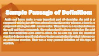 UNIT 10 : Definition and Exemplification
