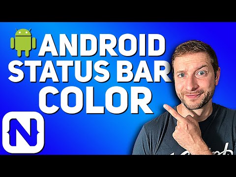 Two Methods to Change Android Status Bar Color | NativeScript Tutorial