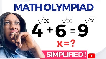 A Hard Math Olympiad Exponential Equation |Find x| #algebra