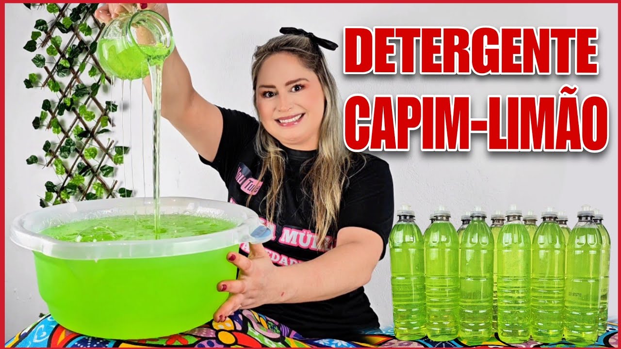 FAÇA DETERGENTE DE CAPIM-LIMÃO IGUAL AO DO MERCADO COM 300mL DE ÓLEO😱 PASSO A PASSO SEM ERRO 🫧