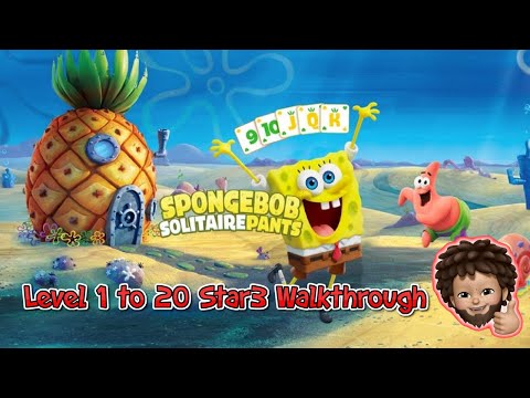 SpongeBob SolitairePants -  Level 1 to 20 Star3 Walkthrough