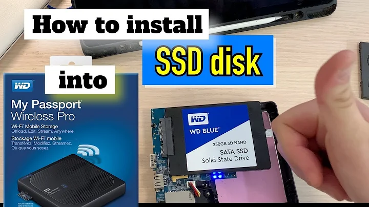 ⚠️ How to INSTALL speed SSD DRIVE INTO WD My Passport Wireless PRO. Replace hdd with ssd WD Blue.