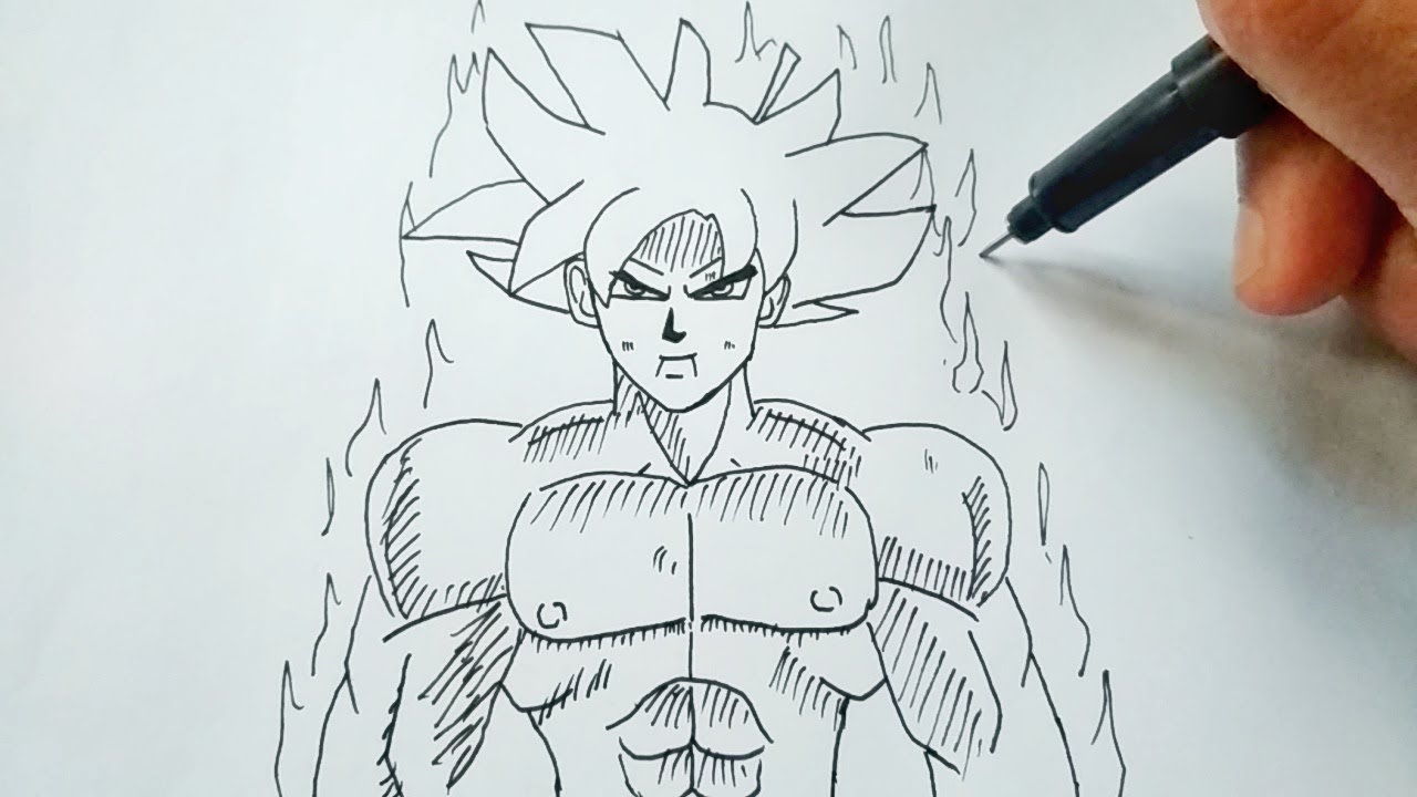 Menggambar Goku Animasi Dragon Ball | How to draw Goku from Dragon Ball ...