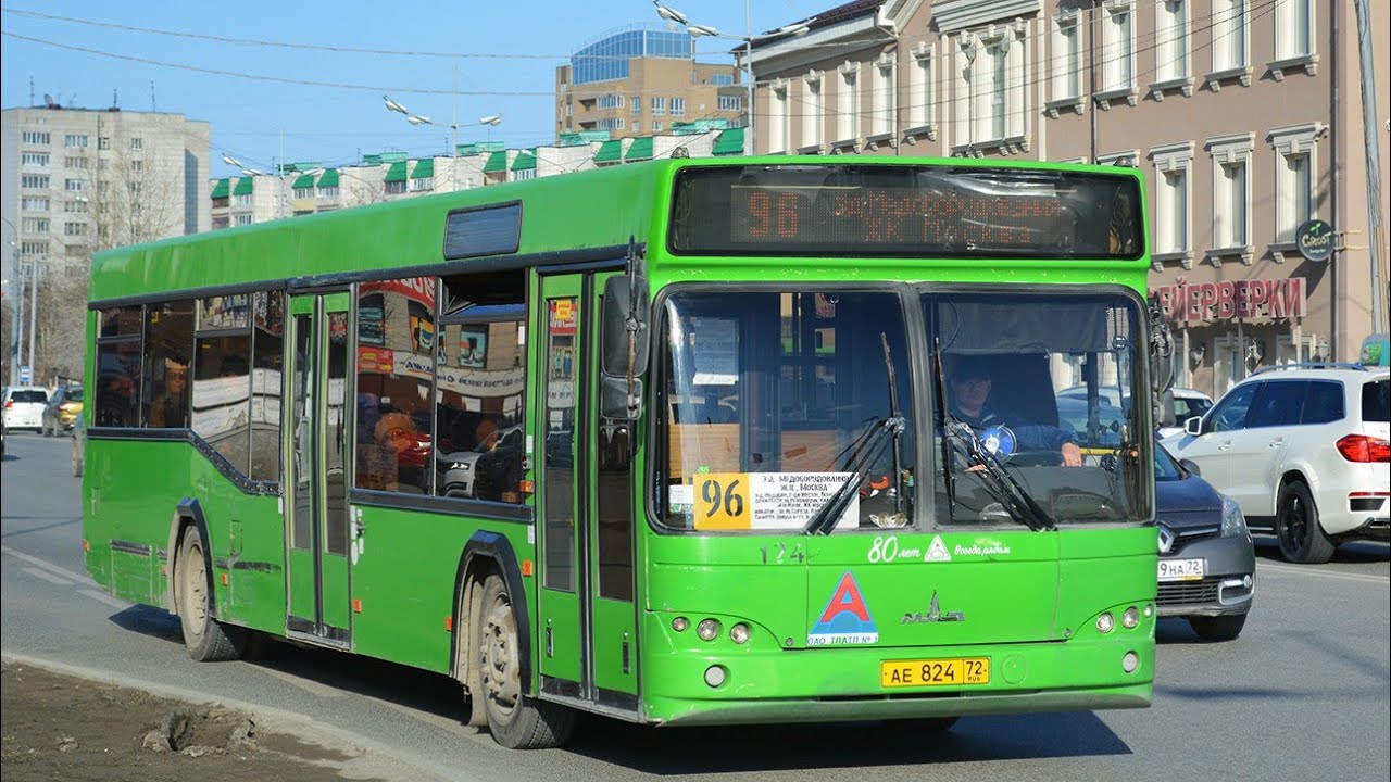 МАЗ-103.569 || АЕ 824 72 || 96 маршрут || г.Тюмень ||