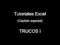 Tutorial Excel. Trucos I.