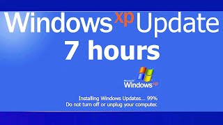 Windows XP Update Screen REAL COUNT 7 hours 4K Resolution