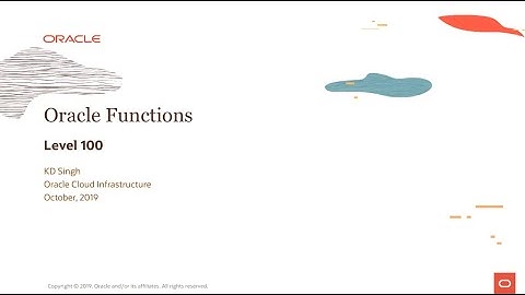 Oracle Functions Level 100 - Part 2 - Core Concepts