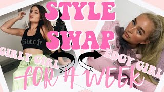 OPPOSITE BESTIES SWAP STYLES FOR A WEEK! Grace and Grace