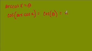 arccos inverse trig function