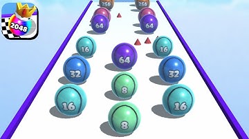 Ball Merge 2048 - All Levels Ball Gameplay Android, iOS ( Level 1252 - 1261 )