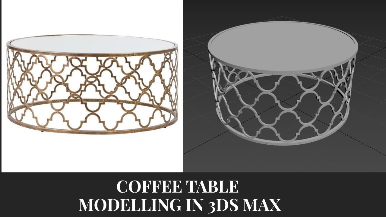 Coffee Table Modelling In 3ds Max | Table Design |Esthetic Space Decor ...
