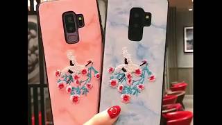 Embroidery Flamingo Elk Rose Sun Flower Case