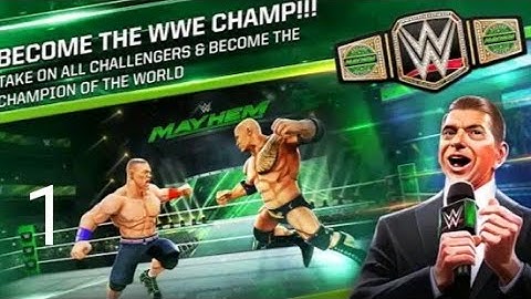 wwe mayhem Gameplay Walkthrough Part - 1 (Android/ios)