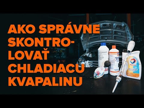 Video: Ako skontrolujete nemrznúcu zmes?