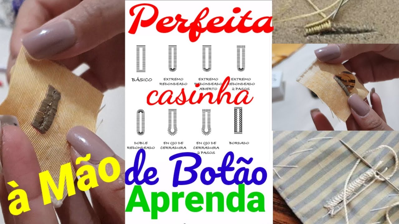 ✅️ DIY Como fazer Casinha de Botão à Mão_Costura fácil passo a passo para iniciantes Gisleide Novelo