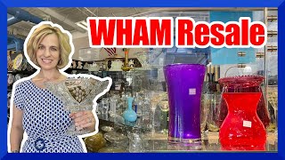 Thrifting a charity resale with some great finds! Join me at WHAM for glassware and MidCentury!