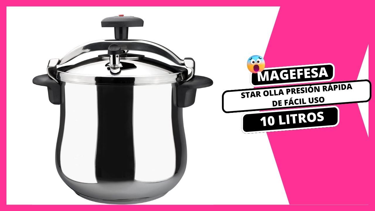 🍲 Olla Presión Rápida MAGEFESA STAR - 10 litros, acero inoxidable 18 10 