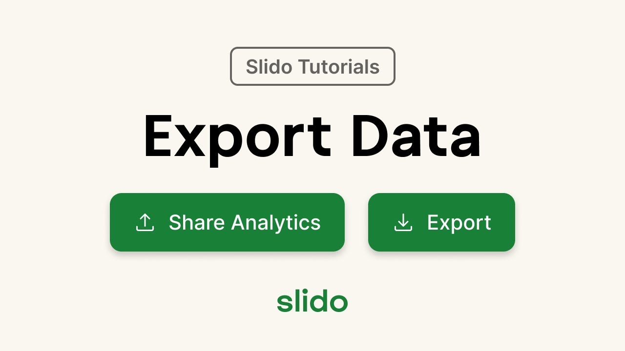 Export and share your Analytics - YouTube