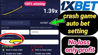 1xbet crash game auto bet selection || How to place auto bet In 1xbet crash game || B Developer screenshot 2