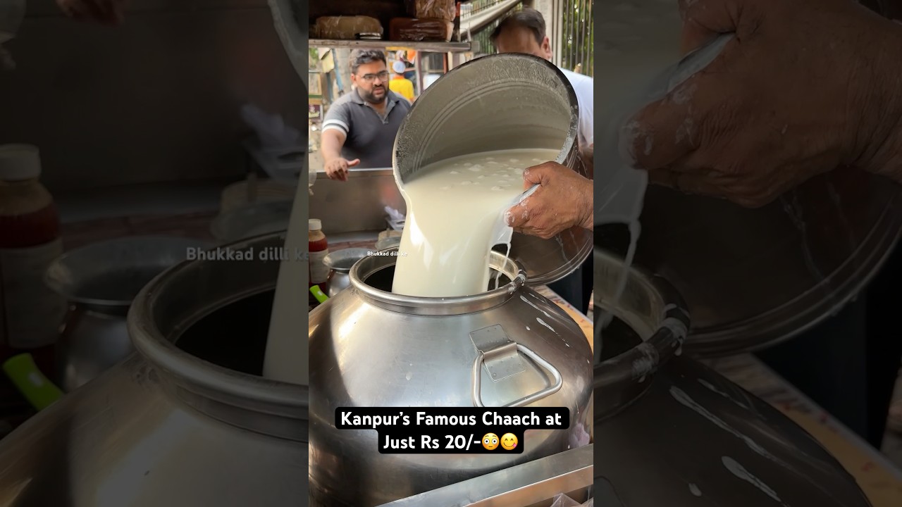 Kanpur’s Famous Chaach at Just Rs 20/-😳😋|| Indian Street Food