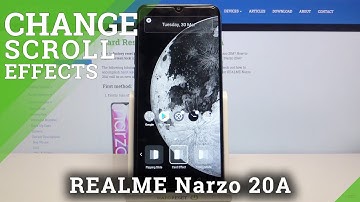 How to Change Scroll Effects on REALME Narzo 20A - Effects on Home Screen
