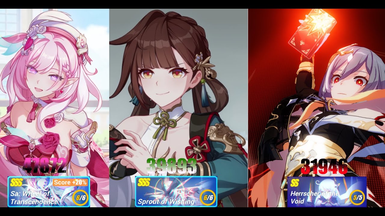 Honkai Impact 3rd Memorial Arena | SA 47872 | Sprout of Wishing 39893 | HoV 31946 |
