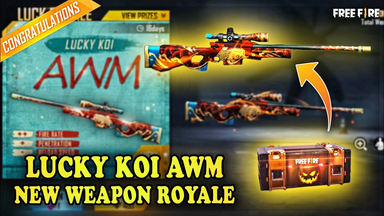 How To Get Awm Permanent Gun Skin In Free Fire New Weapon Royale Lucky Koi Luck Royale Trick Youtube How To Get Awm Permanent Gun Skin In Free Fire New Weapon Royale Lucky Koi Luck Royale Trick Youtube