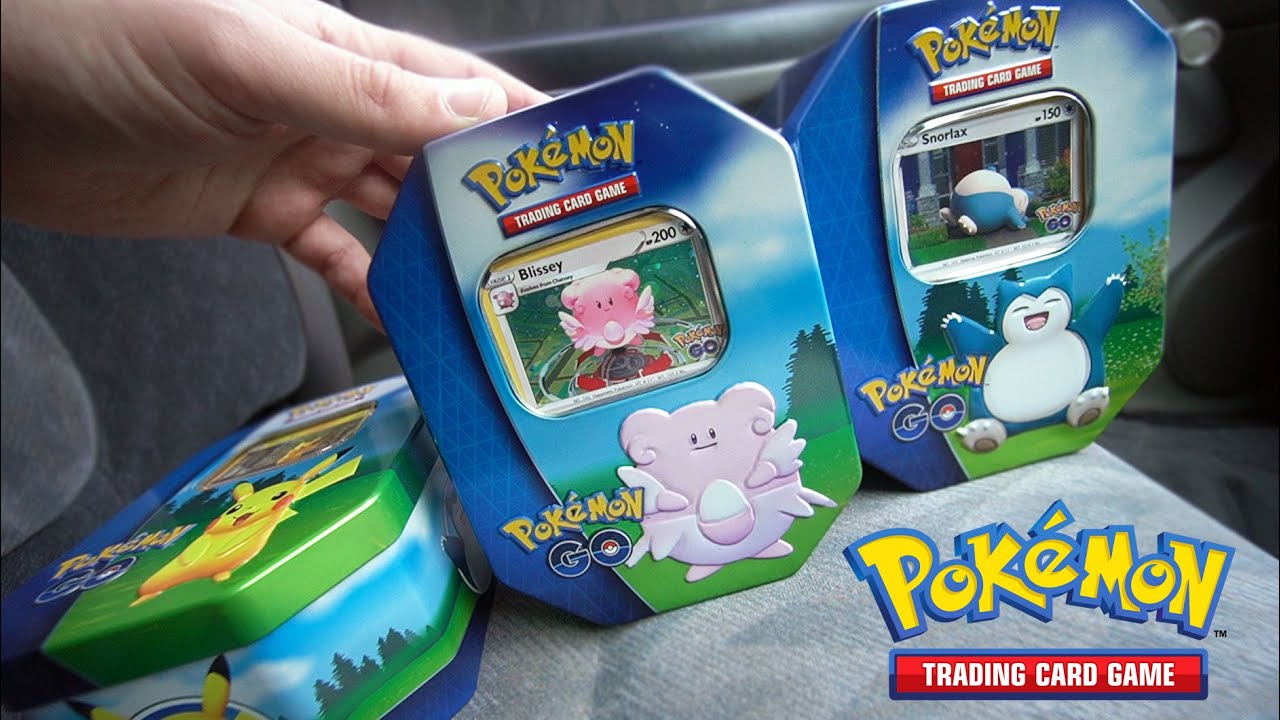 Jogo de Cartas POKEMON Pkm Swsh10.5 Pokémon Go Gift Tin  Pikachu/Blissey/Snorlax