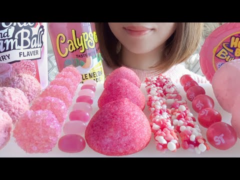 【咀嚼音】ピンク色のスイーツを食べる【ASMR/EATINGSOUNDS】