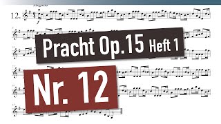 Robert Pracht - Neue Violin Etüden Op. 15 (Heft 1) - Nr. 12