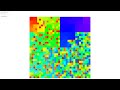 Bubble sort, 1000 elements, Hilbert rainbow style