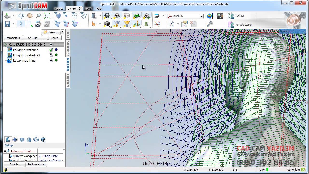 01 - SprutCAM Robot İnsan Figuru İşleme - YouTube
