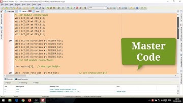Write Message To LCD Between Master And Slave Using Protocole RS485 | Source Code