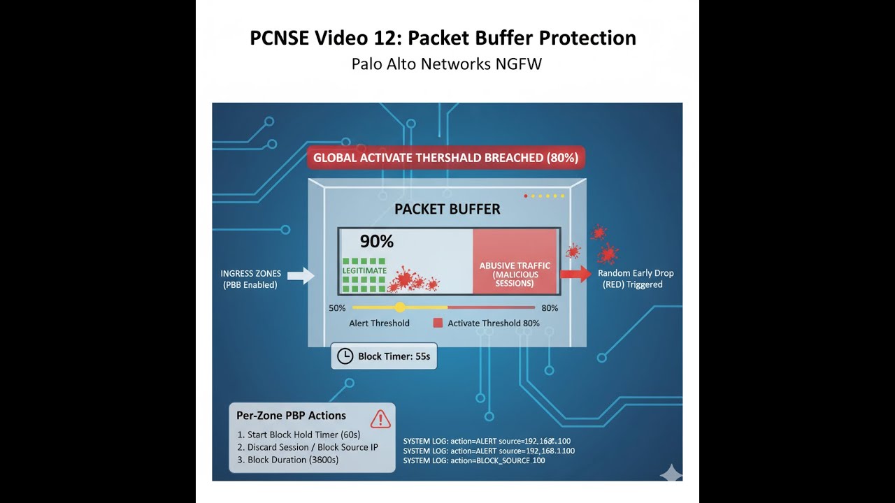 PCNSE Video 12 Packet Buffer Protection in details - YouTube
