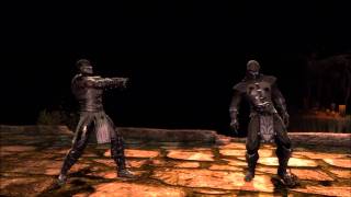 Mortal Kombat 9 Noob Saibot Fatality 1, 2, Stage and Babality (HD)