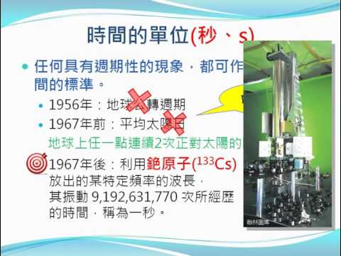 科學態度與方法【觀念】SI制（2／2）：時間、長度、質量的制定方法(高一物理)(old)