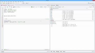 How to Read a SPSS file in R. [HD]