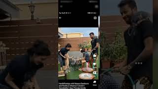 Hardhik Pandaya Wid Natasha Stankovik And Pankhuri Sharma Family Lovers Shorts