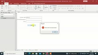 Part 2 How to make Enrollment System in MS Access - Creating Form for Subjects