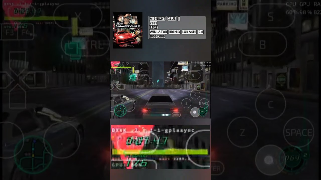 Midnight Club II  - Snapdragon 680 - Winlator Bionic Ludashi 2.8