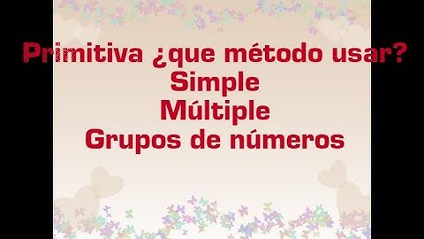 Primitiva como jugar, sencilla, múltiple o con grupos de números
