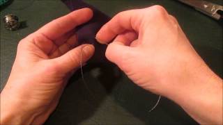 sewing conductive thread on stretch fabric
