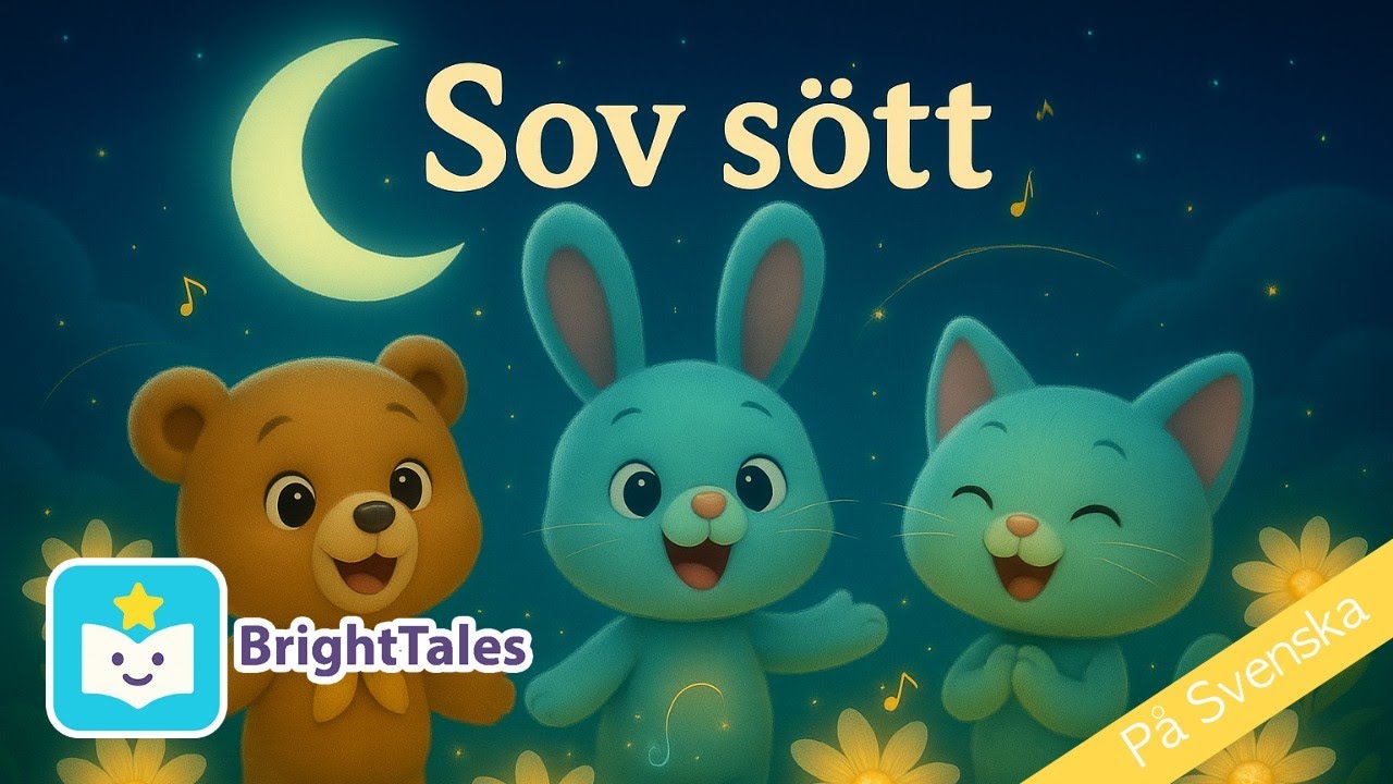 Magisk Månskenäng Musikvideo 🌙✨ Lugn Vaggvisa för Barn | by BrightTales