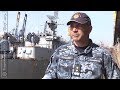 Постановка в док корвету "Вінниця" ВМС ЗС України.