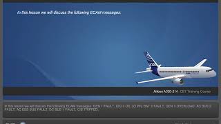 Airbus A320 CBT(New) - Electrical Abnormal Procedures
